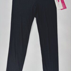 Yogalicious Leggings Womens Large Black Yoga Pants Stretch Tapered Active NEW